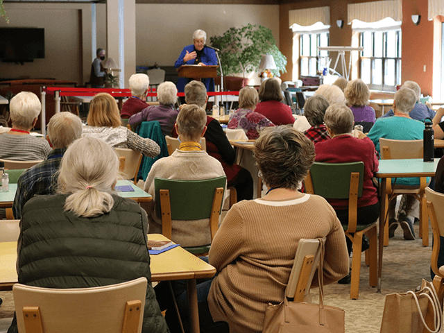 Prioress Stephanie Schmidt welcomes oblates