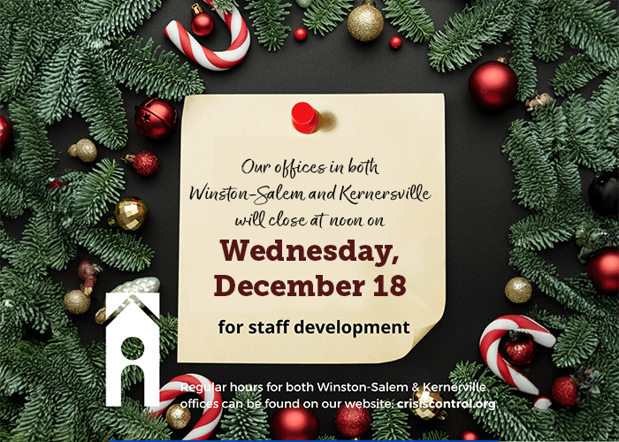 Our offices will close early on December 18.