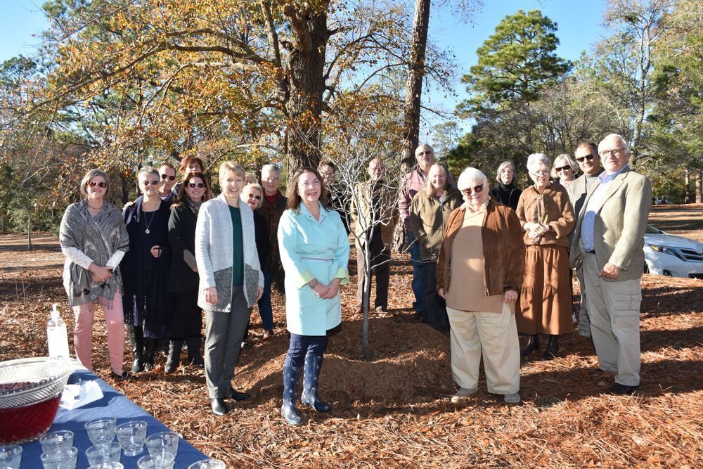 Tree Dedication Ceremony for Attic Sale Volunteers