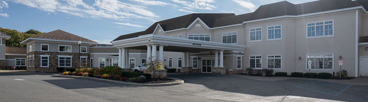 Front portico entrance to Coburg Village