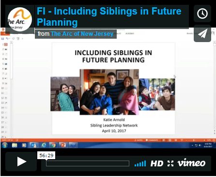 Webinar: Including Siblings in Future Planning