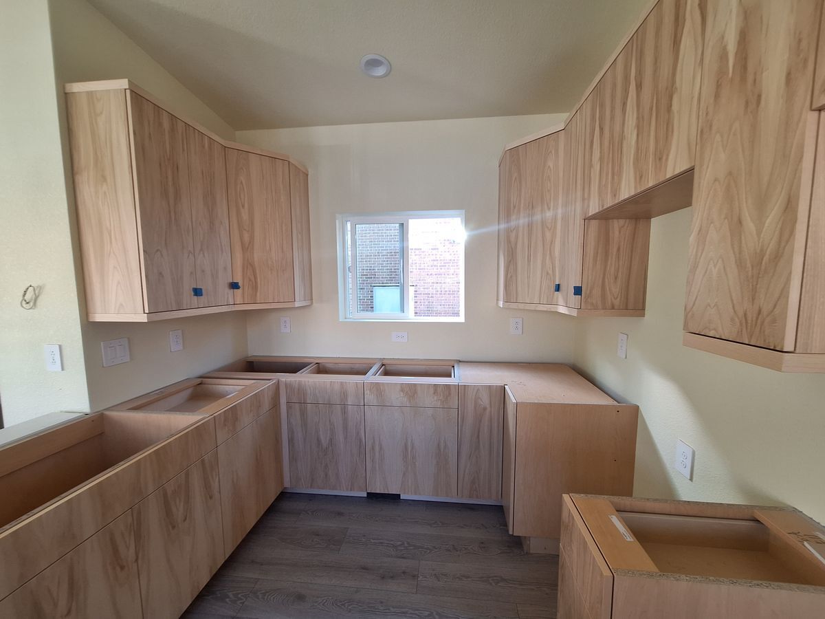 Picture of Trilby's cabinets donated by aspen leaf