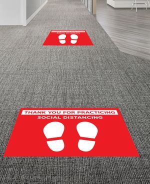 Social Distancing Floor Graphics