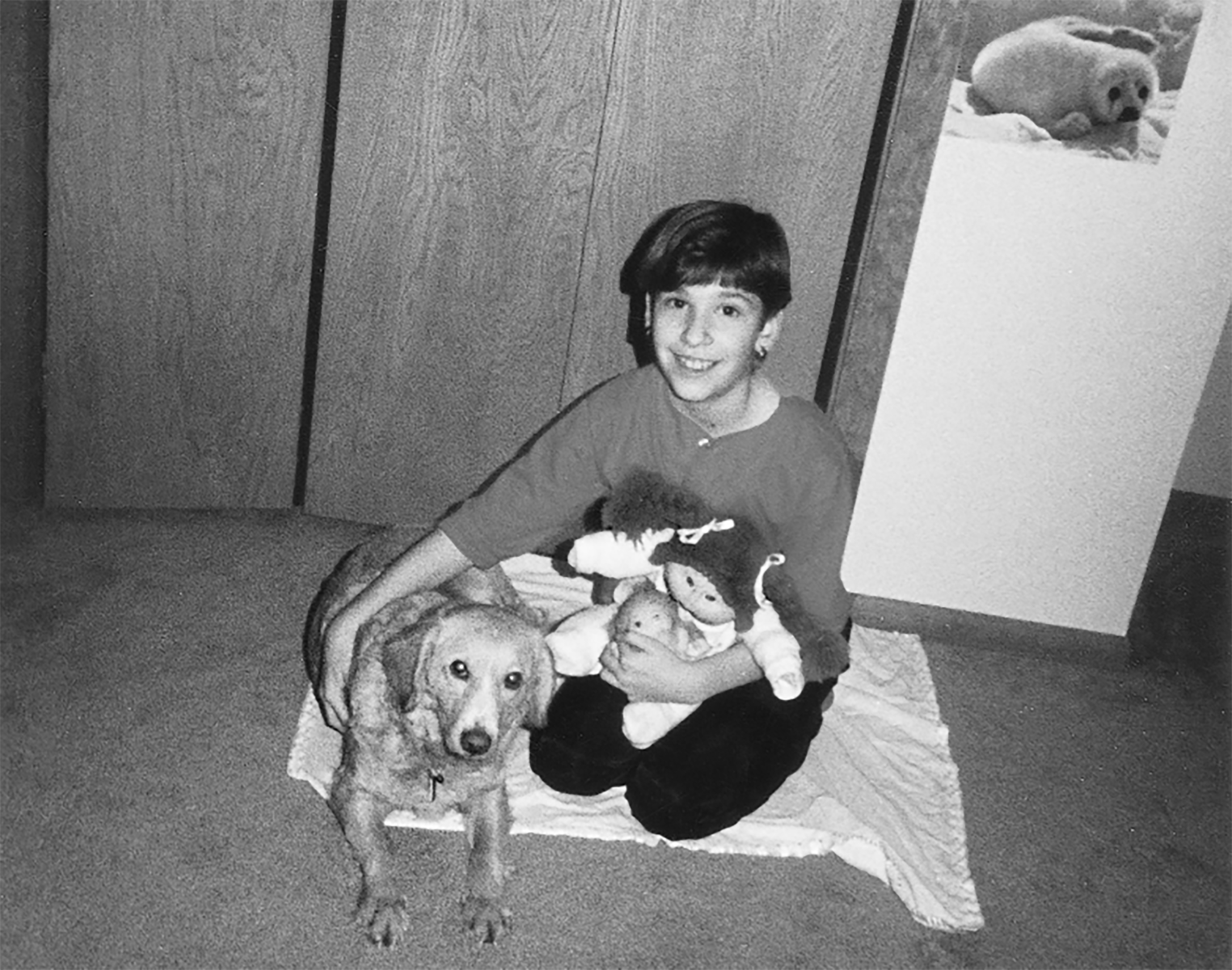 Carrie and dog. (Photo courtesy Carrie Brownstein)