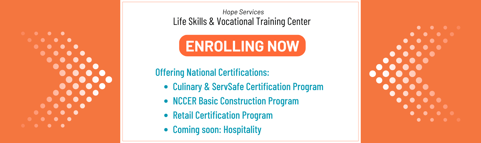 Offering nationally recognized certifications