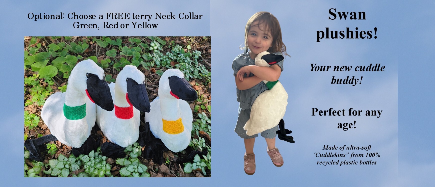 Plushie -15" Trumpeter Swan! USA (only) shipping included