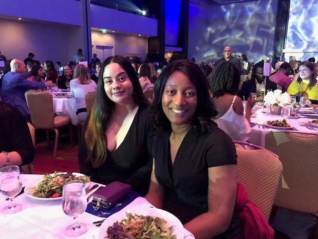 Arieana and her CASA volunteer, Asha Dixon