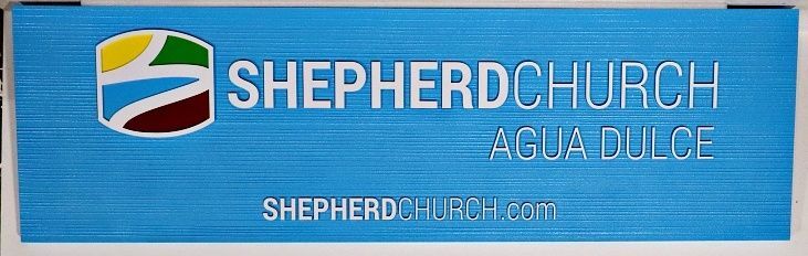 D13061A - Carved Sign for "Shepherd Church"