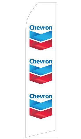 Chevron Gas Logo Econo Stock Flag