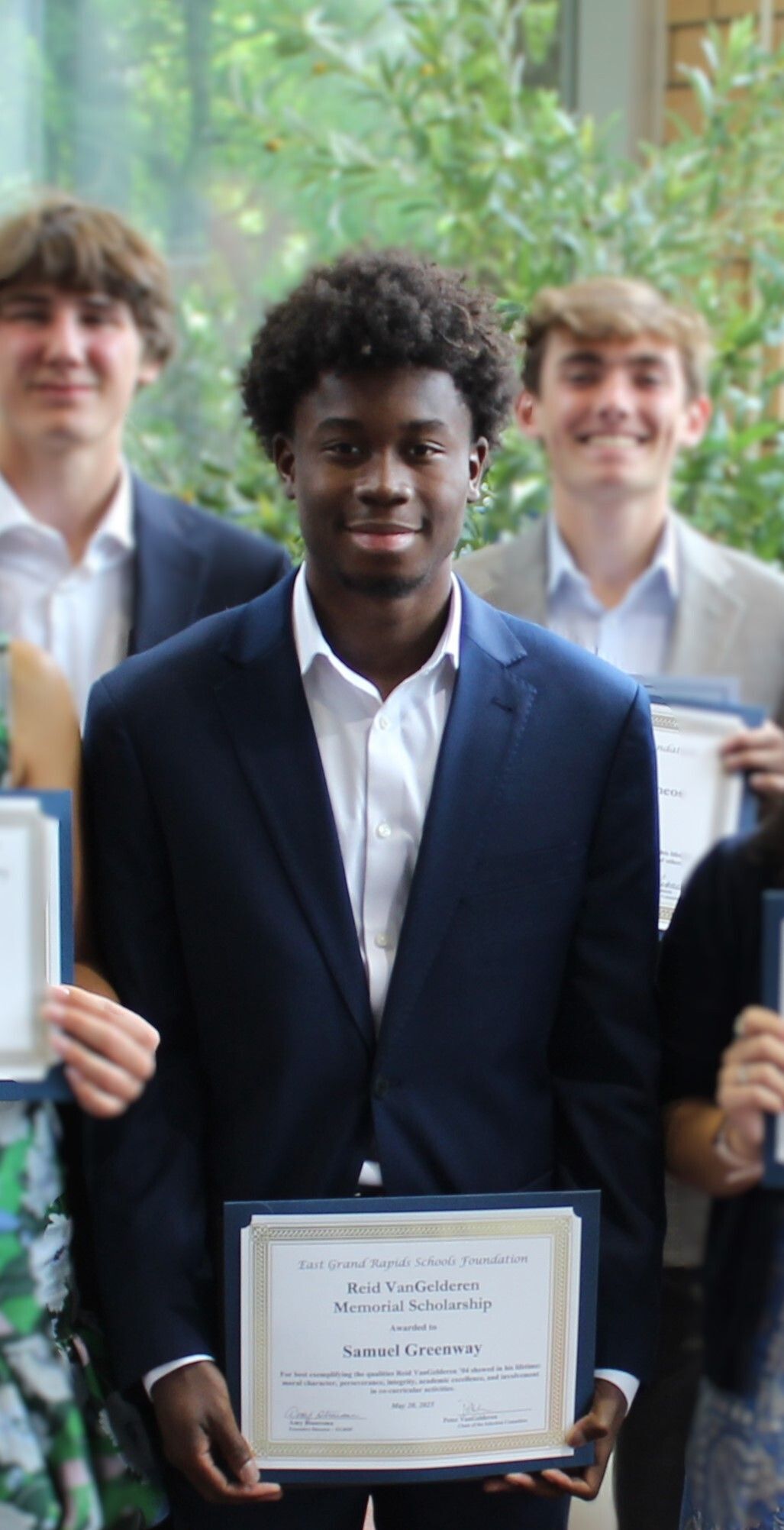Samuel Greenway - Reid VanGelderen Memorial Scholarship