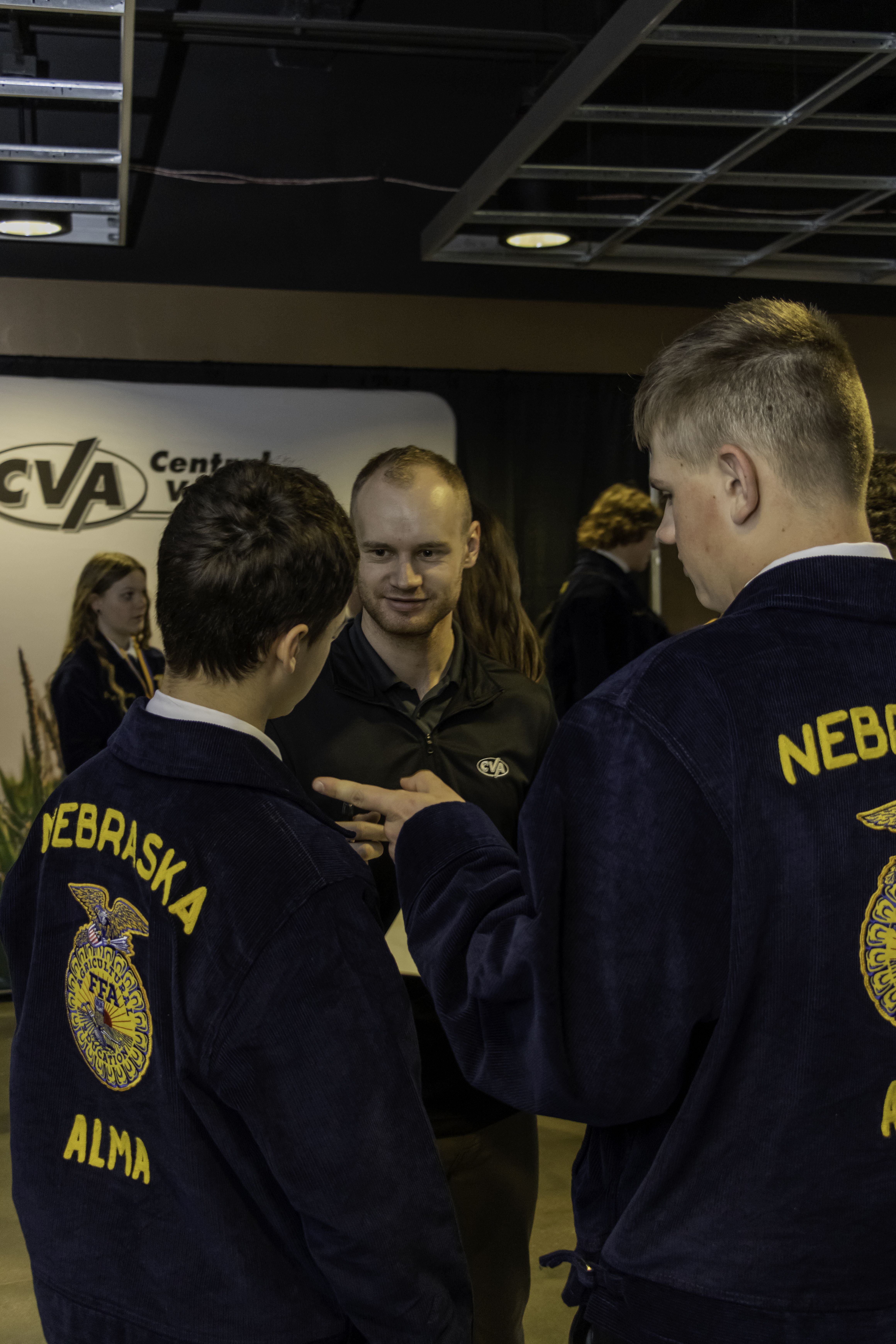 Members learn about career opportunities with Central Valley Ag. 