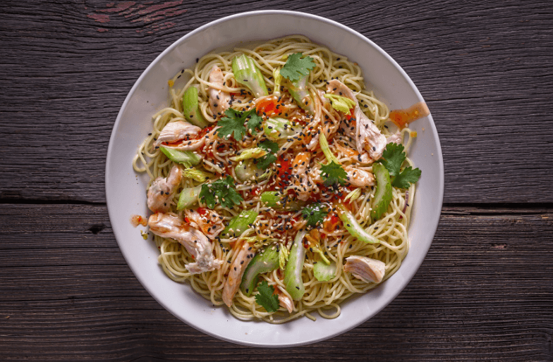 Thai Peanut Chicken Noodle Recipe - Cheap Eats Series