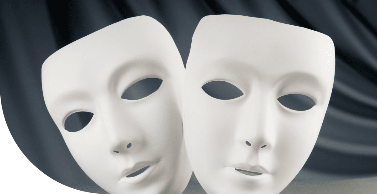 two white masks 