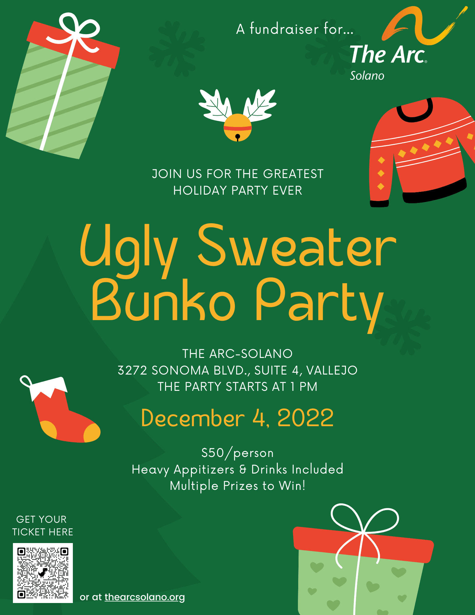 Ugly Sweater Bunko Party