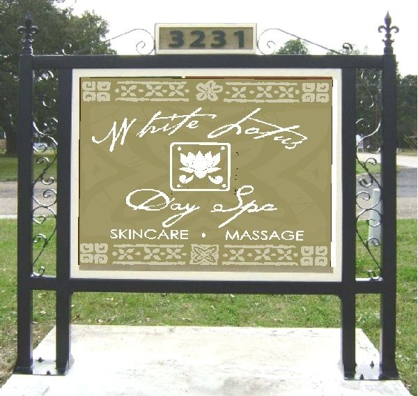 M4450 - Custom Square Double Post Sign Stand