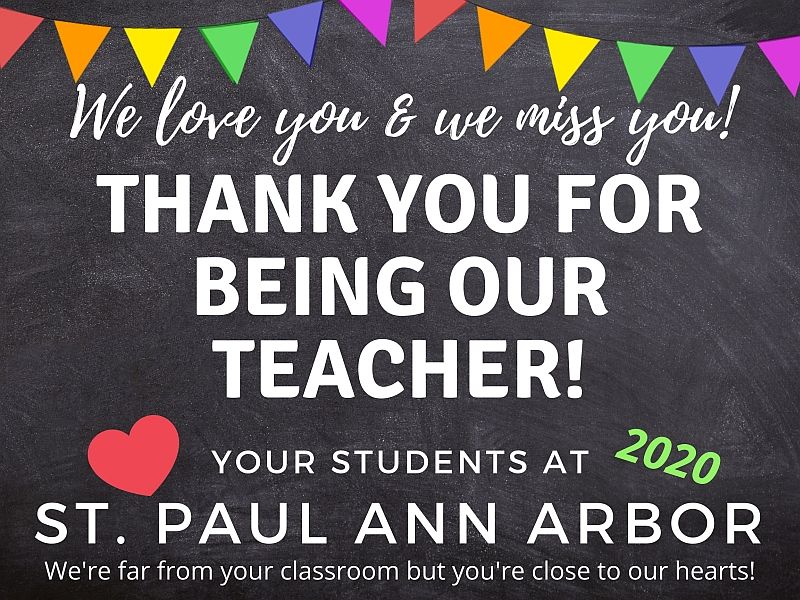 Thank you for being our teacher!