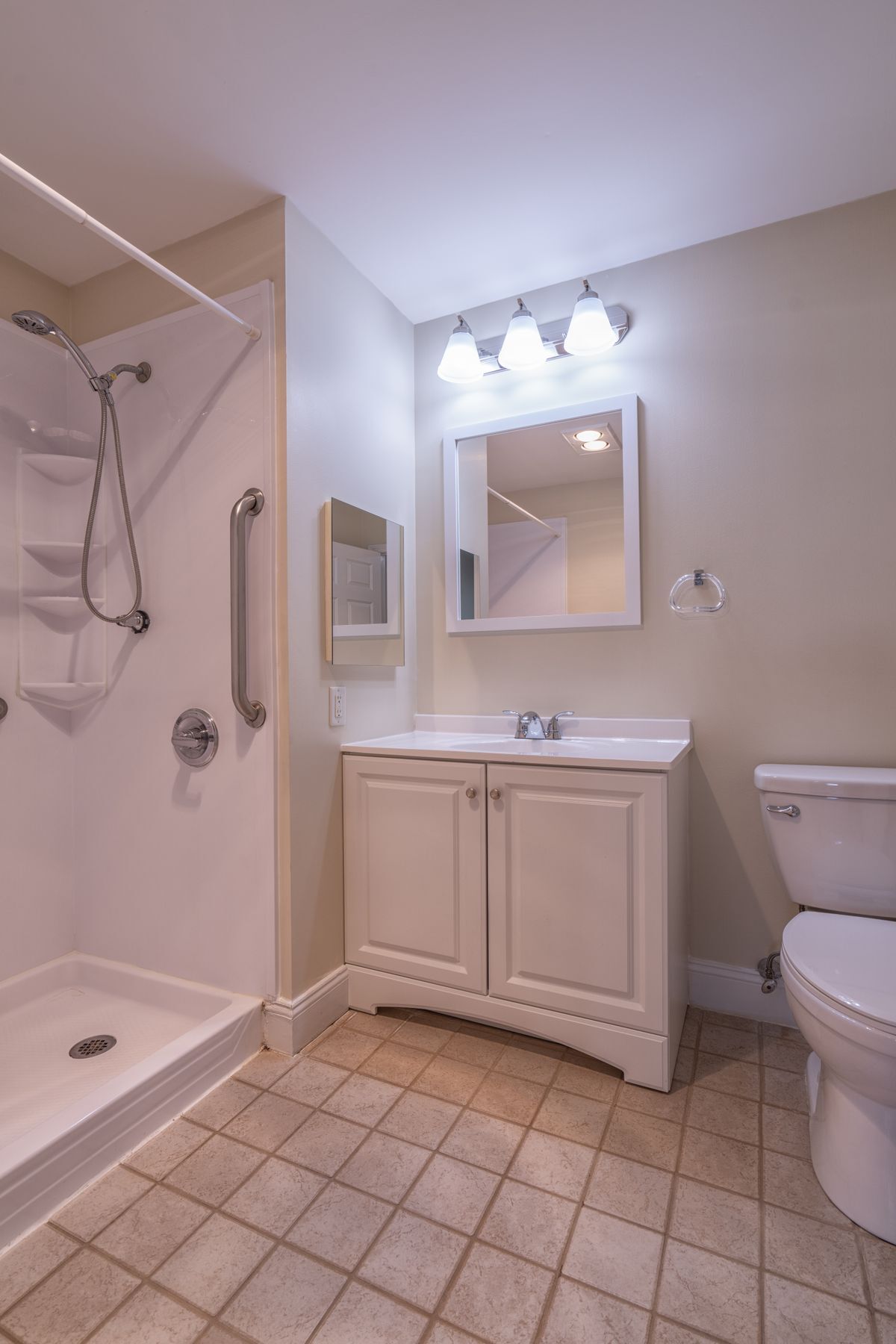 Adirondack guest bathroom