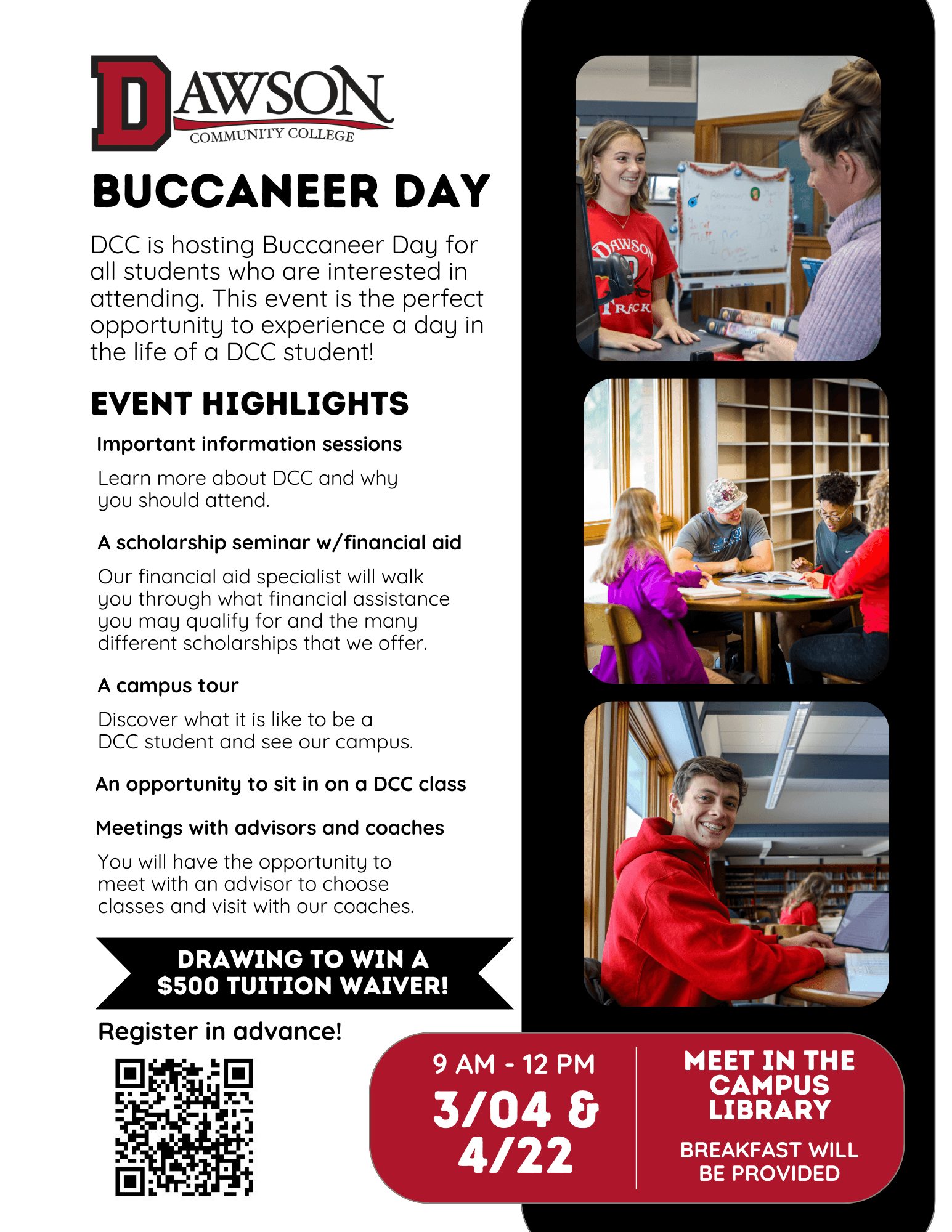 March 4th and April 22nd Spring Buccaneer Days!