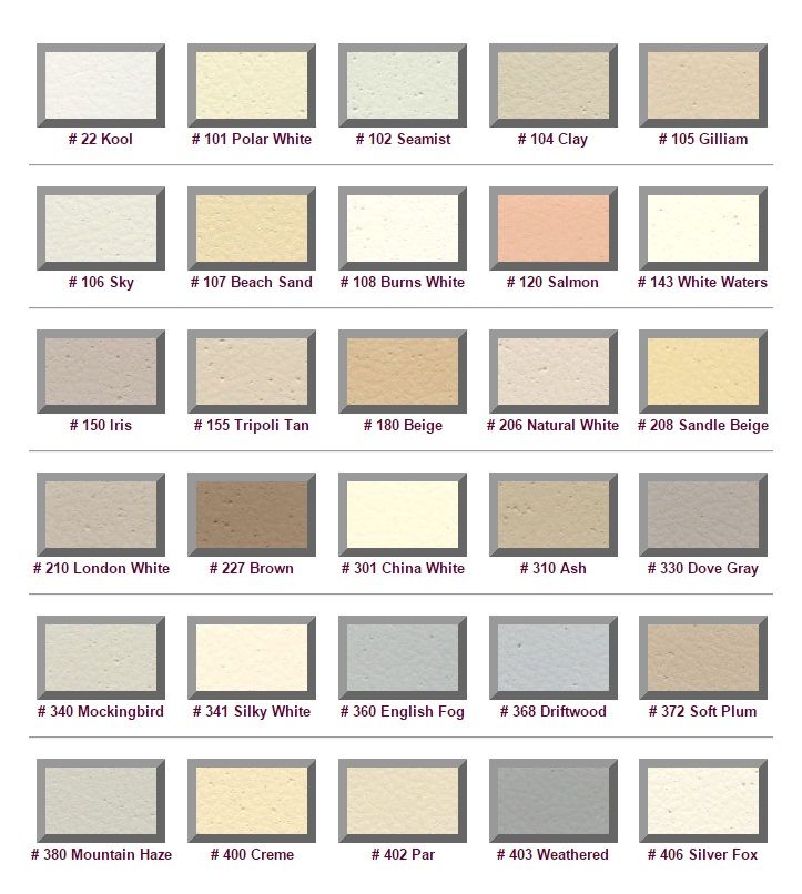 M6935 - Standard Color Selections for Exterior of  EPS Monument Signs (Group 1)