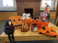 Halloween Basket Full with Treats