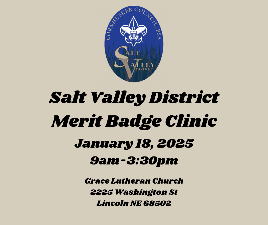 Salt Valley District Merit Badge Clinic