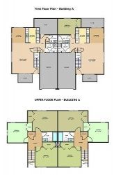 First & Upper Floor Plan - Building A