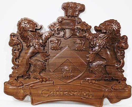 WM1012 - Family Coat-of-Arms, 3-D Stained 