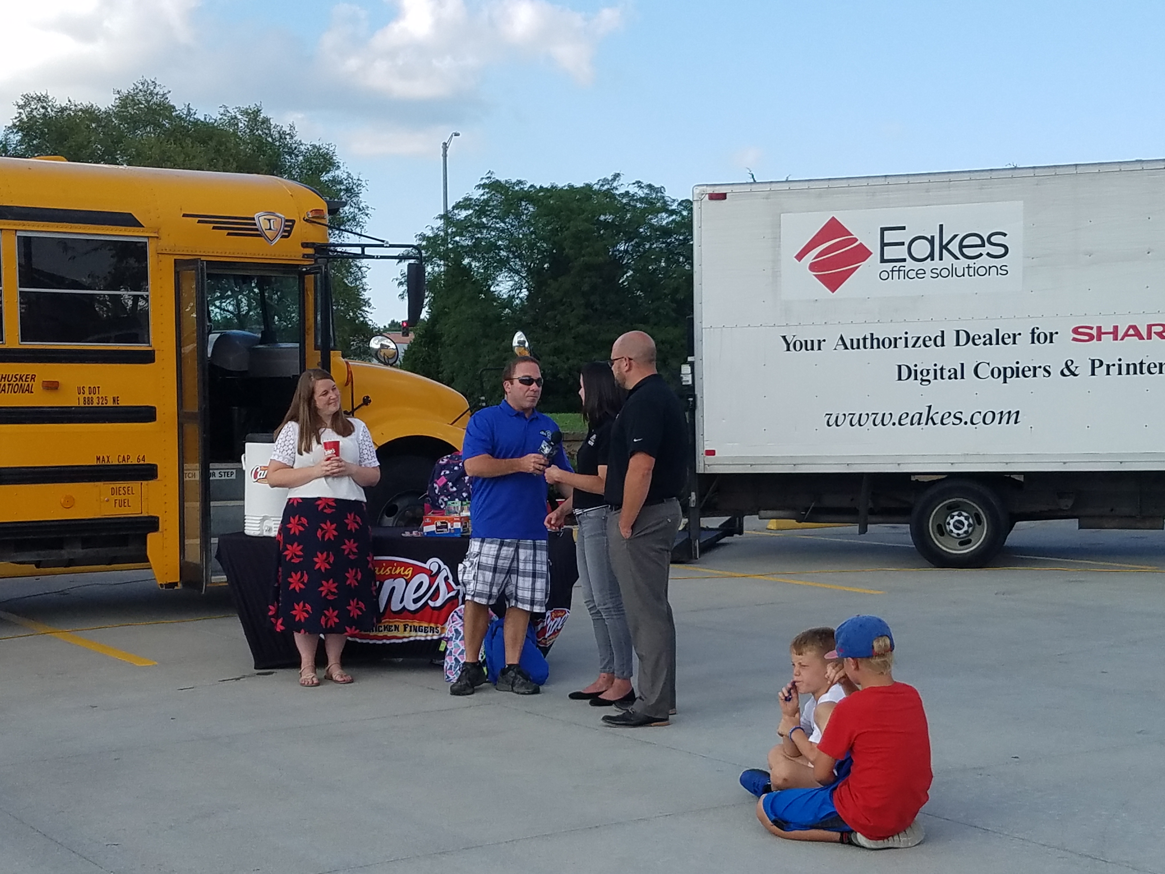 Eakes & Raising Cane's Team Up for Stuff the Bus