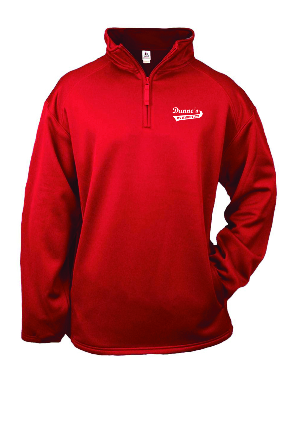 Augusta - Youth Wickig Quarter Zip Poly Fleece Pullover with Dunne's Logo