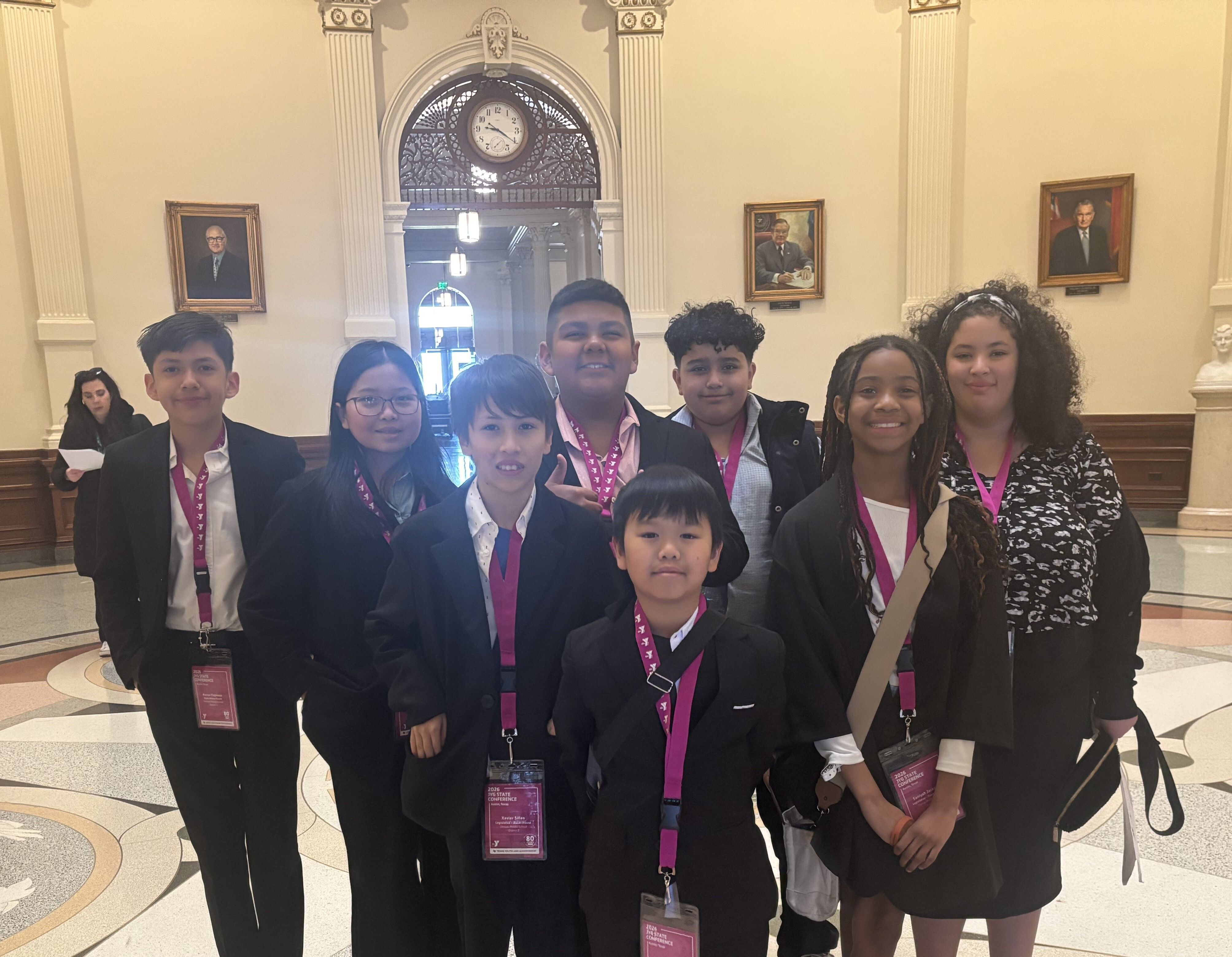 Students from Dessau Middle School