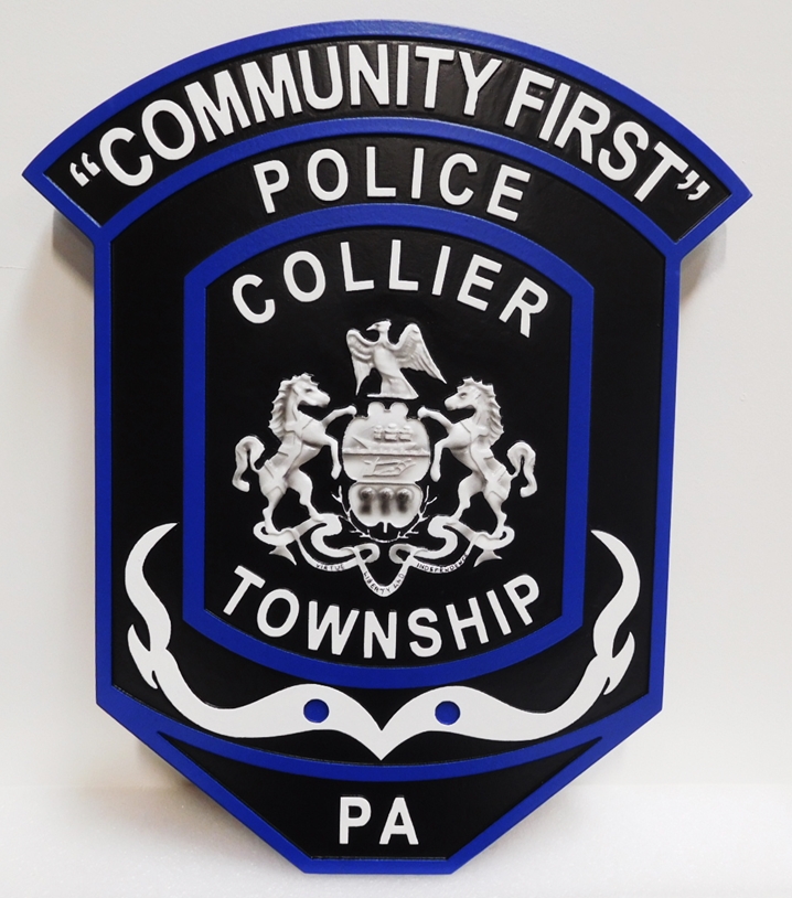 CC7180 - Police Shoulder Patch Plaque