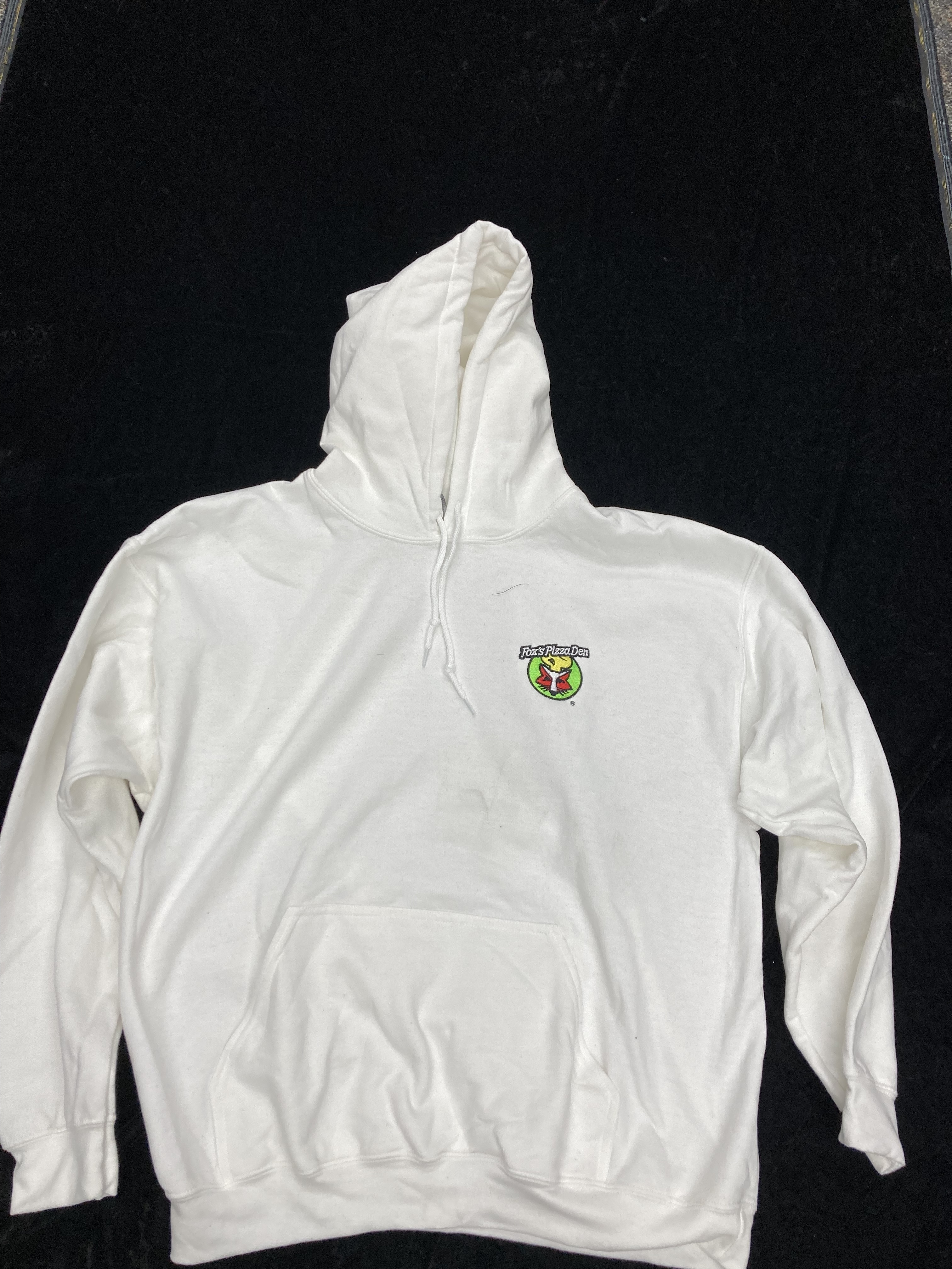 SALE Fox's Logo - XL White Hoodie