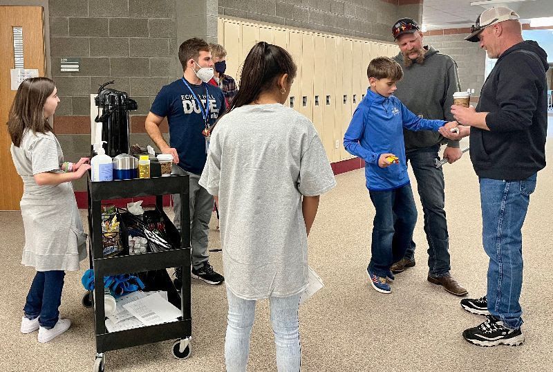 Ecker Hill MS Coffee Cart - Back and Rolling!