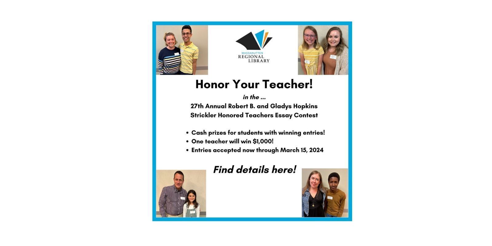 Honored Teachers Essay Contest