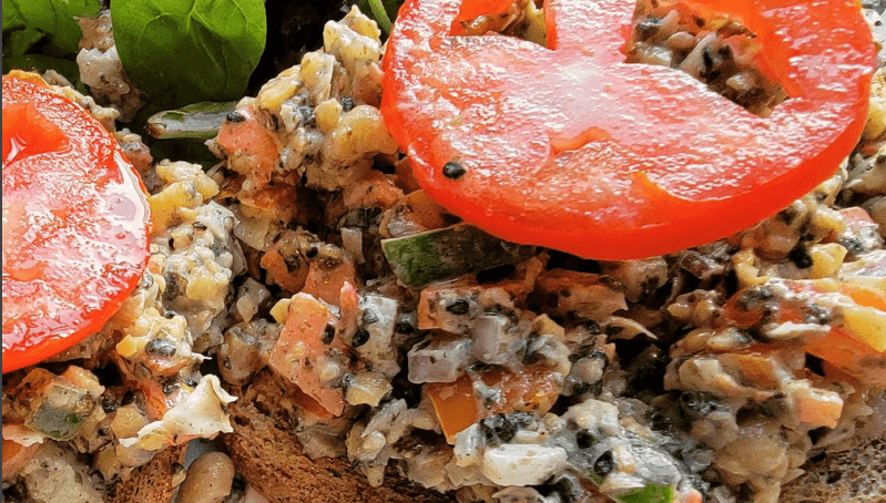 Chickpea Salad on Toast