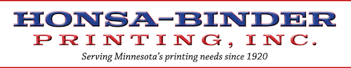 Honsa-Binder Printing, Inc. logo.