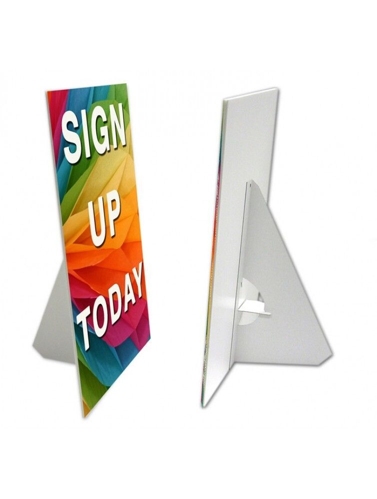 Easel back signs
