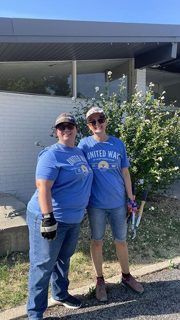 Two women United Way volunteers.