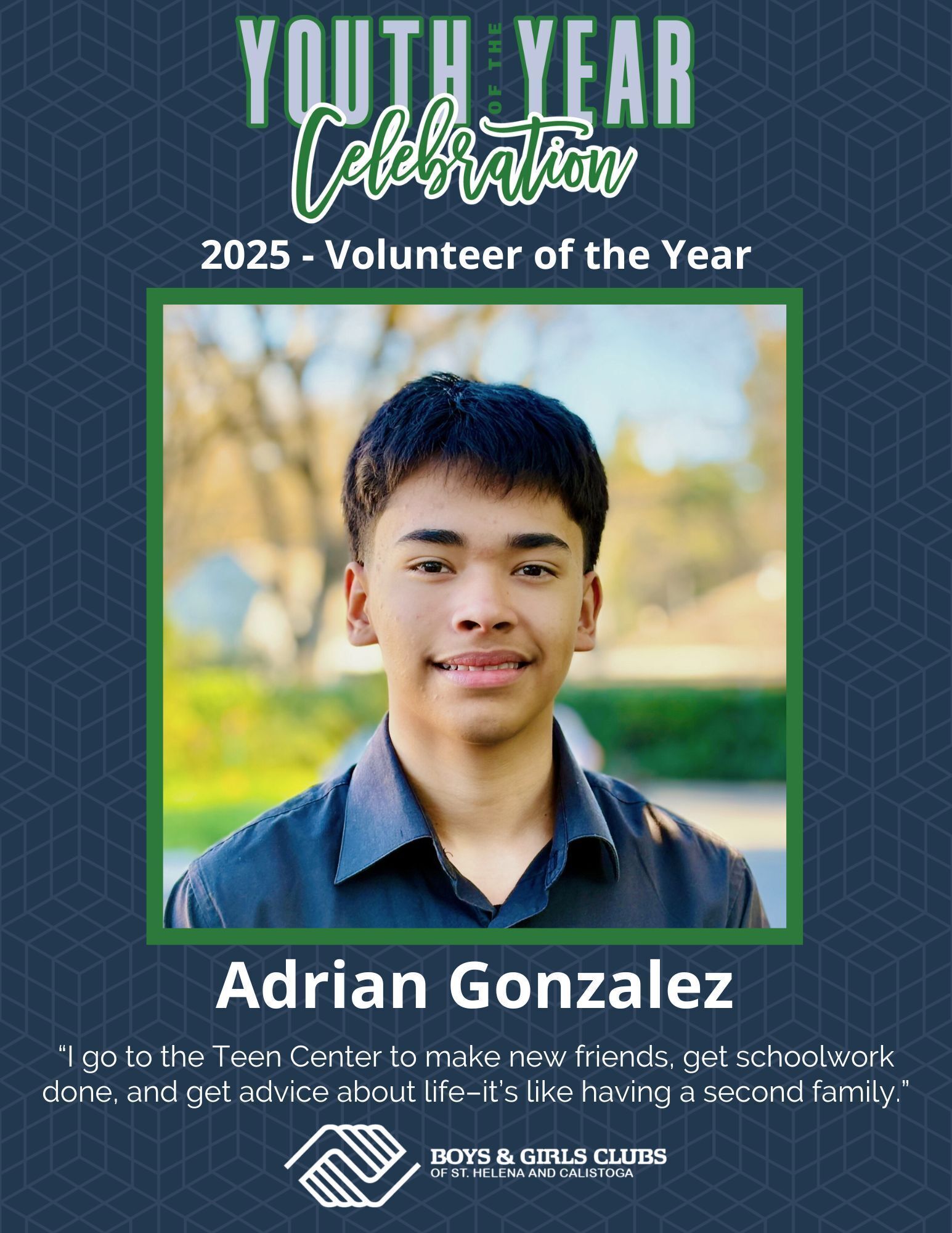 Volunteer of the Year Award Recipient