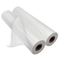 Rolls of thermal laminating film used for gloss, matte, and satin finishes that protect and enhance printed materials such as photos, menus, book covers, and posters.