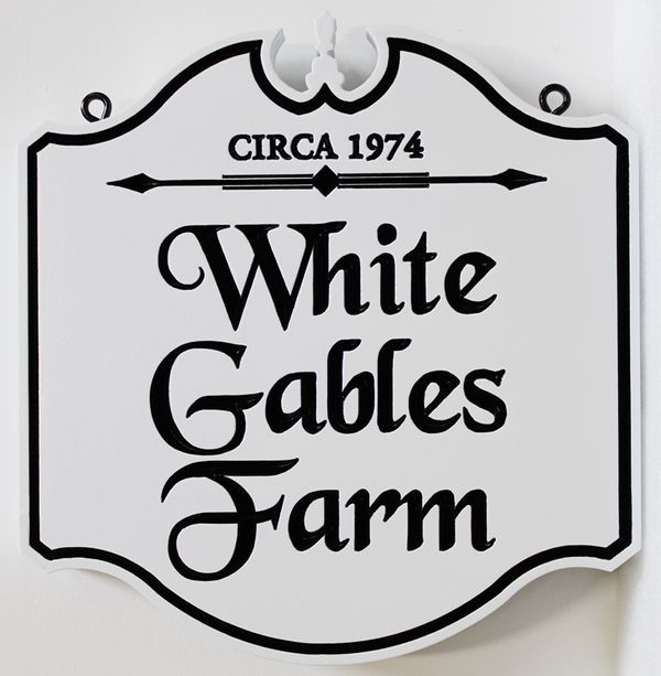 Colonial Style Sign Shapes Farm signs, ranch signs, carved wood farm signs, carved wood ranch signs