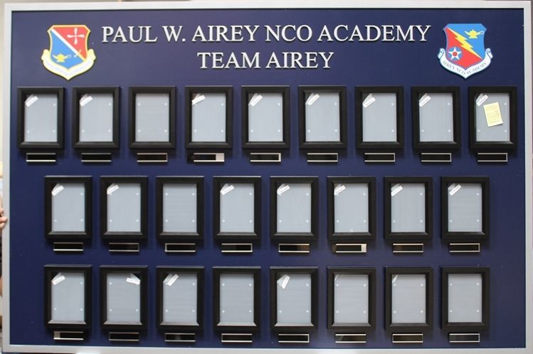 LP-9047 - Carved HDU Photo Board for Team Airey, for the Paul D. Airey NCO Academy, USAF