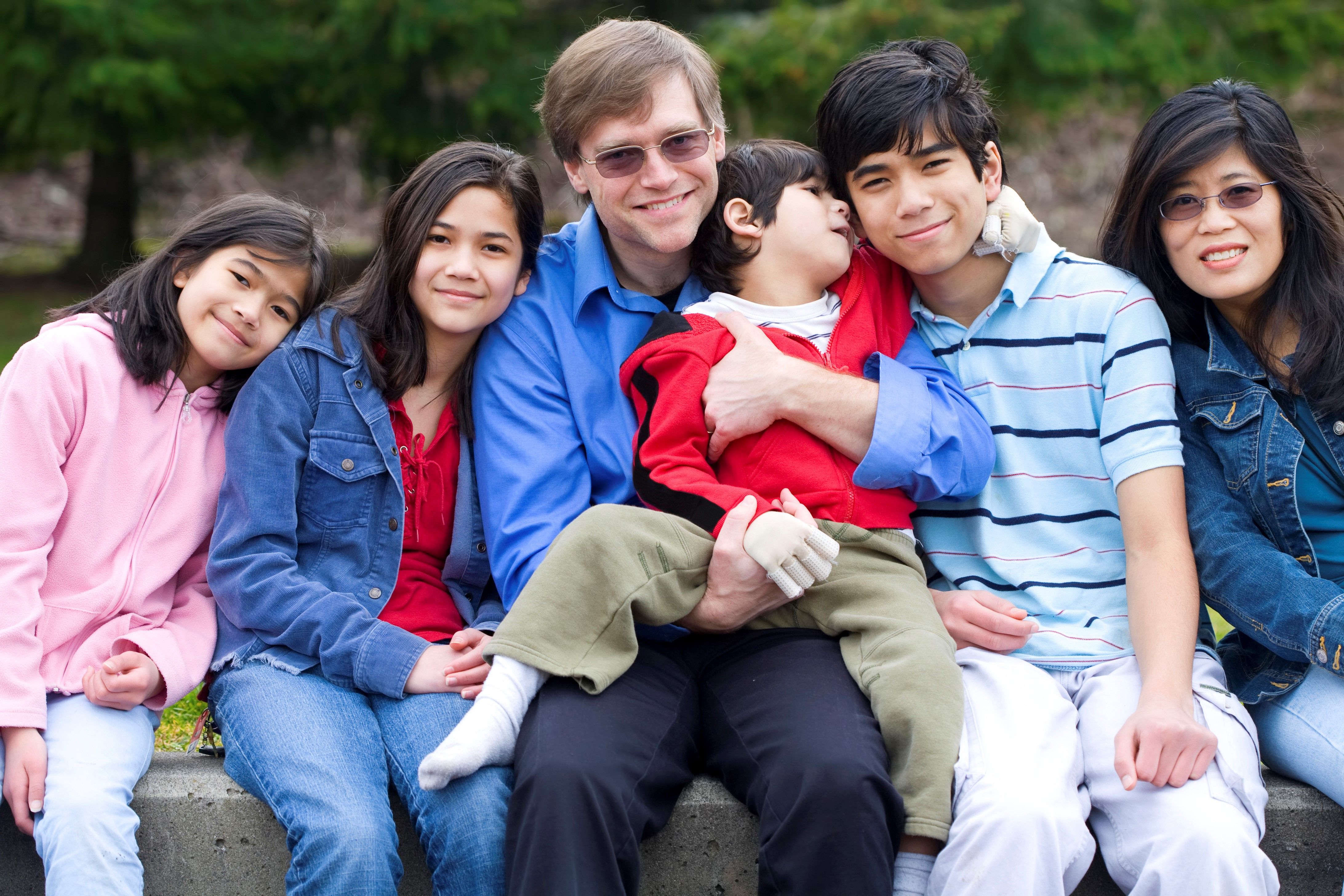 Family with a young child who has a developmental disability.