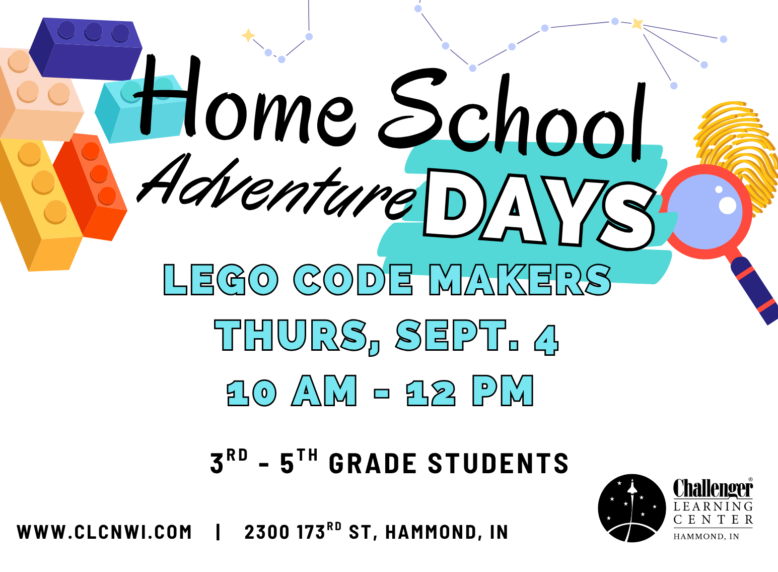 4th Sept. (Thurs) - LEGO Code Makers (3rd - 5th Graders)