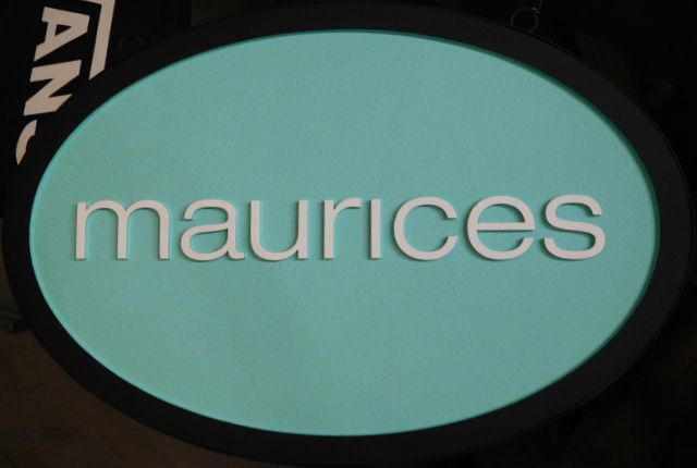SA28035 -  Carved Wood Sign for "Maurices" Store