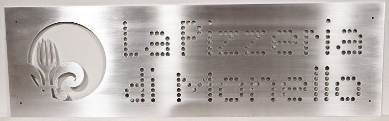 Q25209 - Aluminum Sign for "La Pizzeria di Monello"