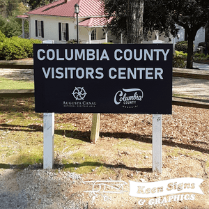 Columbia County Post and Panel Sign