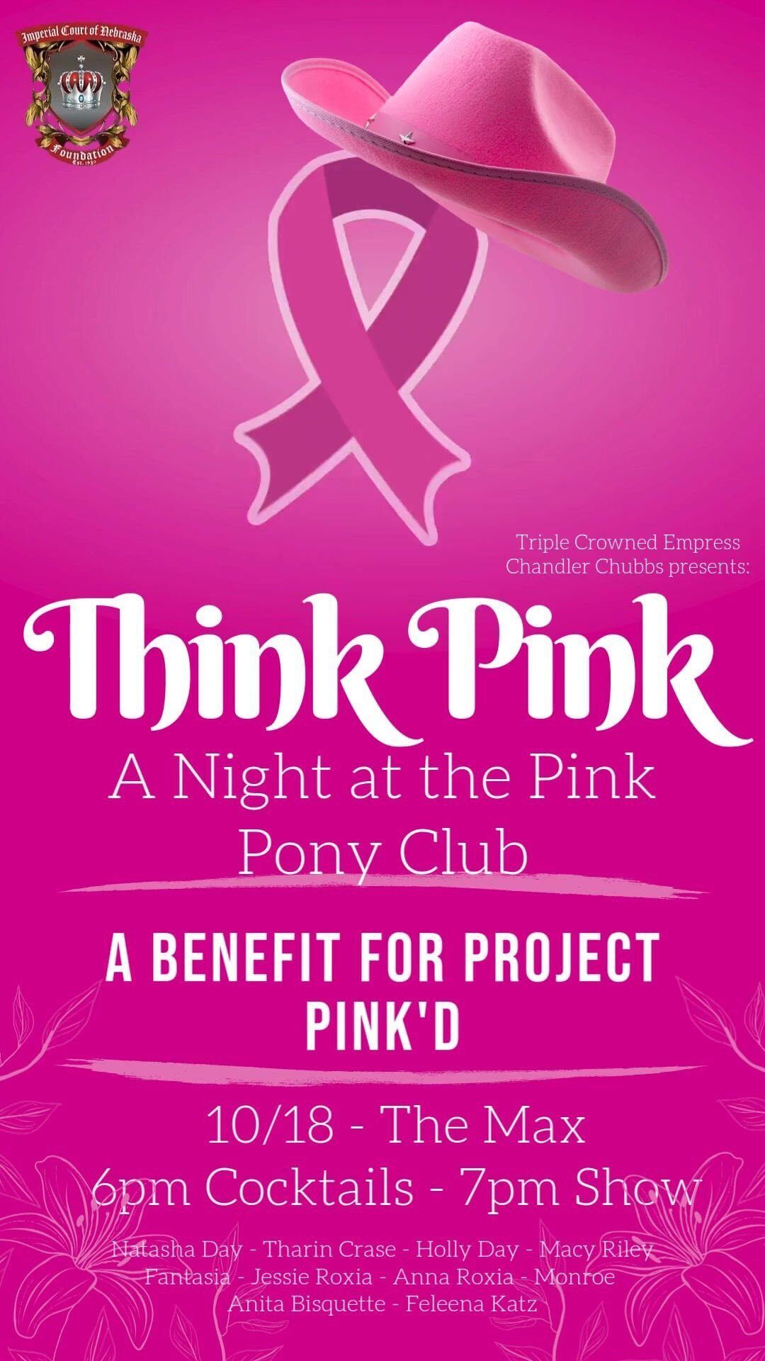 Think Pink: A Night at the Pink Pony Club - Saturday, October 18th