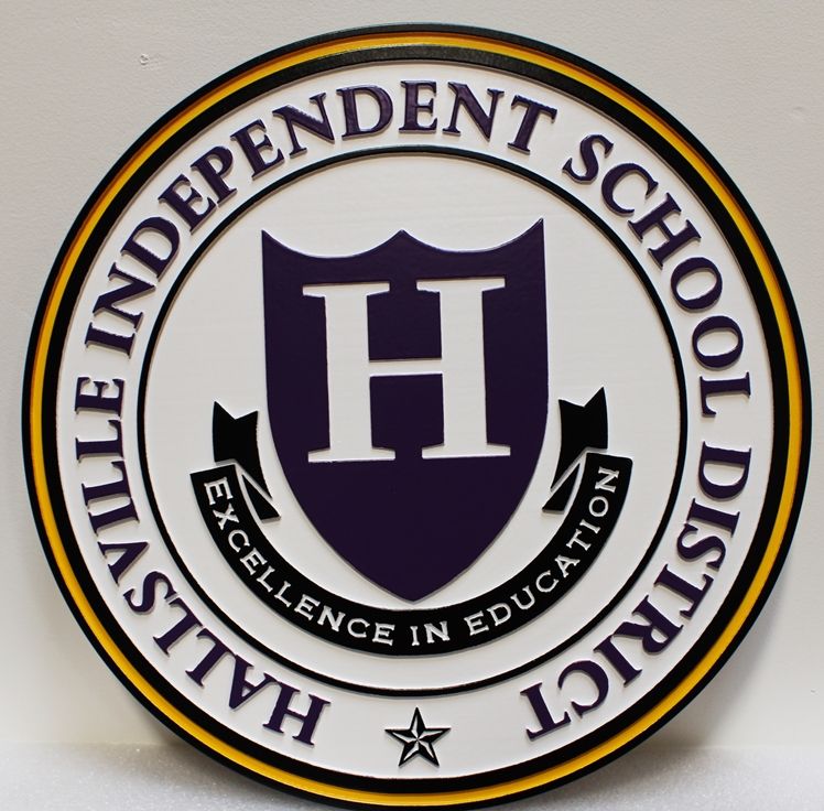 CD9142-  seal of the Hallsville Independent School District