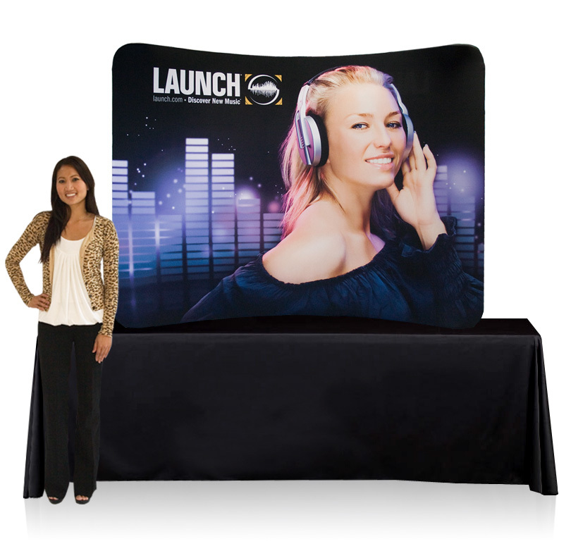 8 ft. EZ Tube® Curve Table Top Display